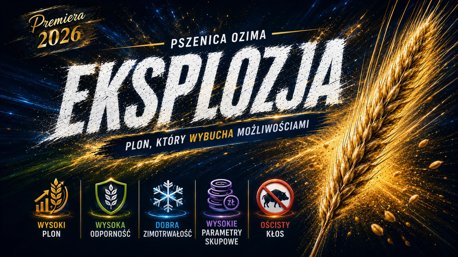Podsumowanie najważniejszych cech pszenicy ozimej Eksplozja
